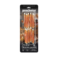 Prochoice Twisted Chicken, Köpekler için Tavuk Derili Burgu Ödül Çubuğu 10 parça 1